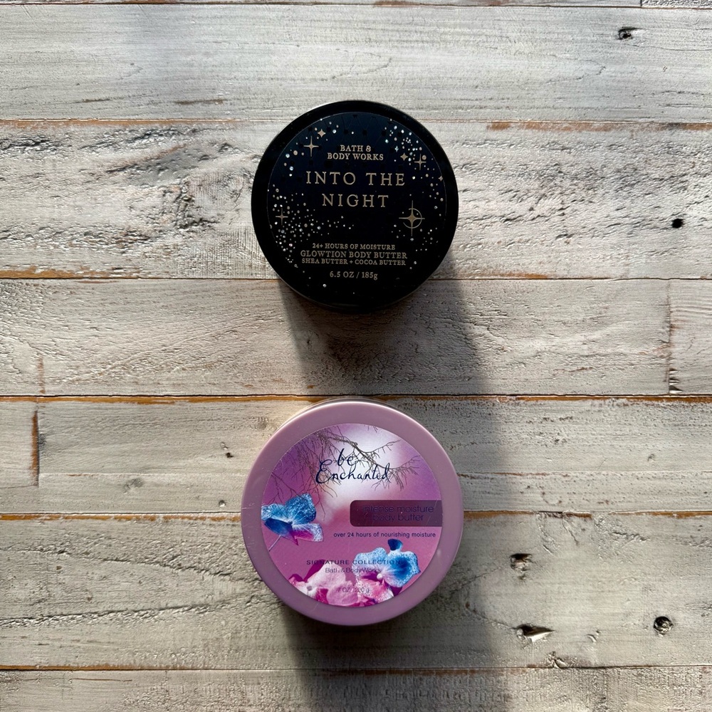 Bath & Body Works Body Butter bundle of 2 Into the Night & Be Enchanted NWOT/EUC